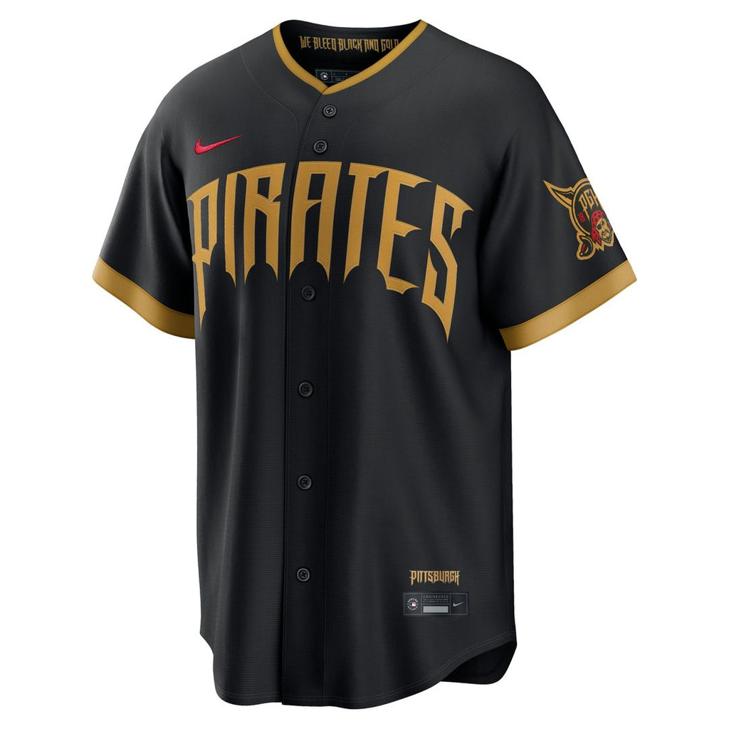 Pittsburgh Pirates Paul Skenes Nike Black 2026 City Connect Stadium Jersey product image 2, provided for visual reference