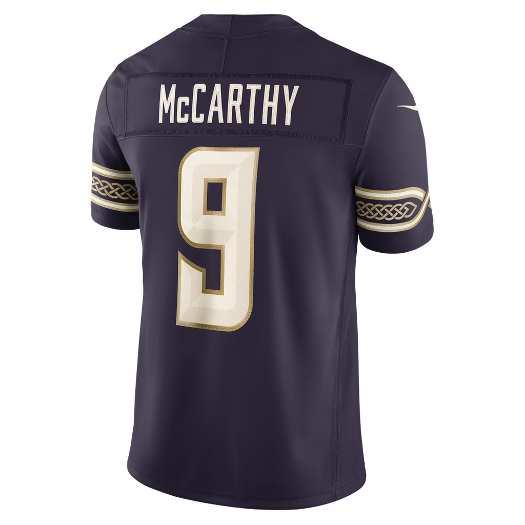 Minnesota Vikings J.J. McCarthy Nike Purple 2026 Rivalries Collection Stitched Limited Jersey product image 7, provided for
