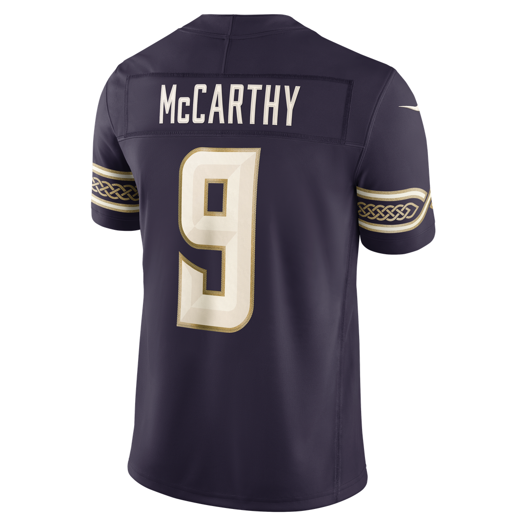 Minnesota Vikings J.J. McCarthy Nike Purple 2026 Rivalries Collection Stitched Limited Jersey product image 7, provided for