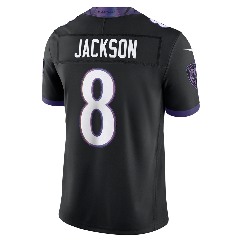 Baltimore Ravens Lamar Jackson Nike White Vapor F.U.S.E. Stitched Limited Jersey product image 39, provided for visual