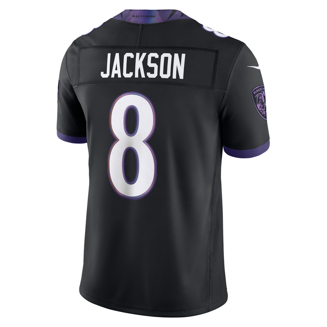 Baltimore Ravens Lamar Jackson Nike White Vapor F.U.S.E. Stitched Limited Jersey product image 39, provided for visual