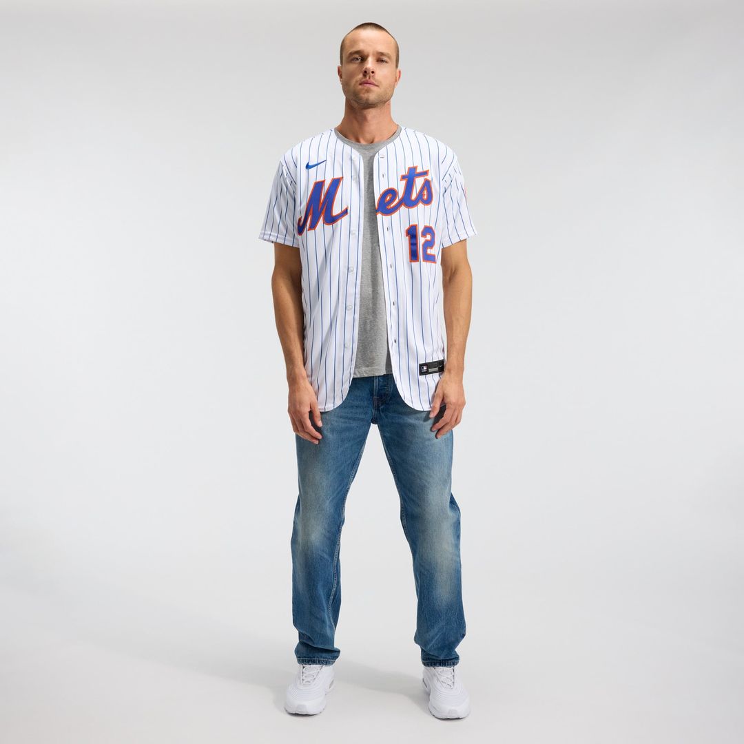 New York Mets Francisco Lindor Nike White Home Authentic Player Jersey product image 4, provided for visual reference and