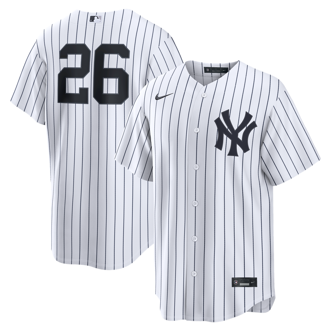 New York Yankees Luis García Jr. Nike White Home Replica Jersey product image 1, provided for visual reference and product