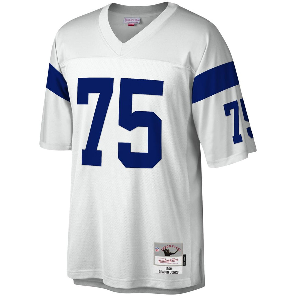 Los Angeles Rams Deacon Jones Mitchell & Ness White Legacy Replica Jersey product image 2, provided for visual reference and