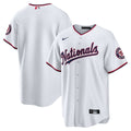Washington Nationals Nike White Home Blank Replica Jersey product image 1, provided for visual reference and product detail