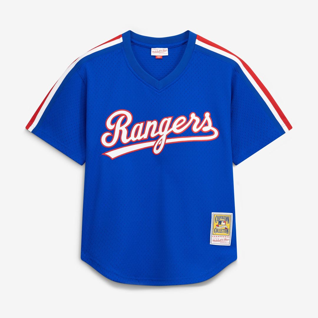 Texas Rangers Nolan Ryan Mitchell & Ness Royal Big & Tall Cooperstown Mesh Batting Practice Jersey product image 2, provided