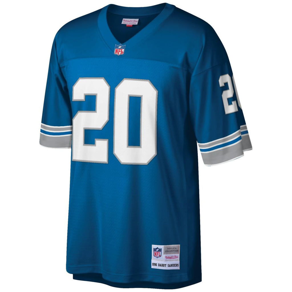 Detroit Lions Barry Sanders Mitchell & Ness White Big & Tall 1996 Retired Player Replica Jersey product image 8, provided