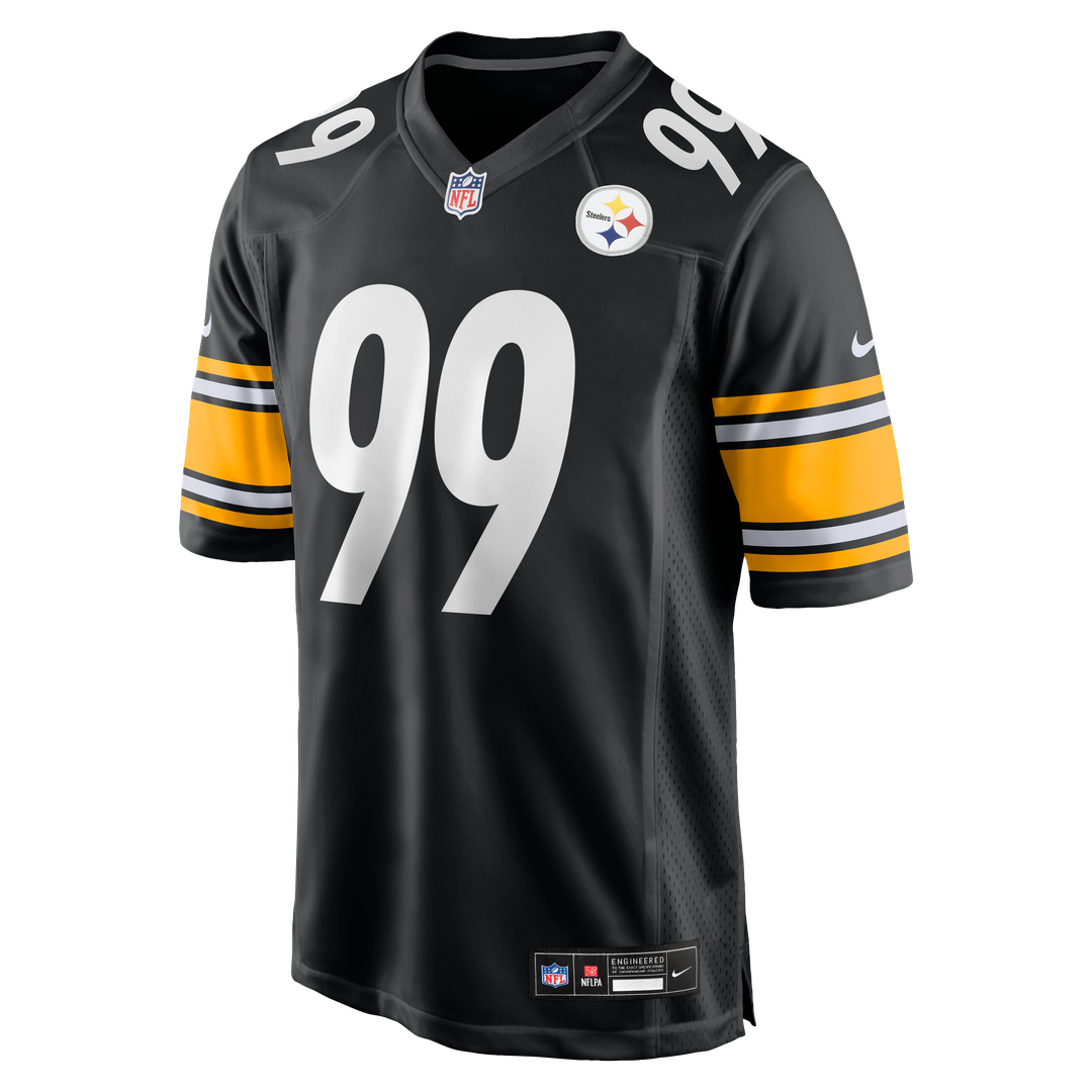 Pittsburgh Steelers Derrick Harmon Nike Black Game Player Jersey product image 2, provided for visual reference and product