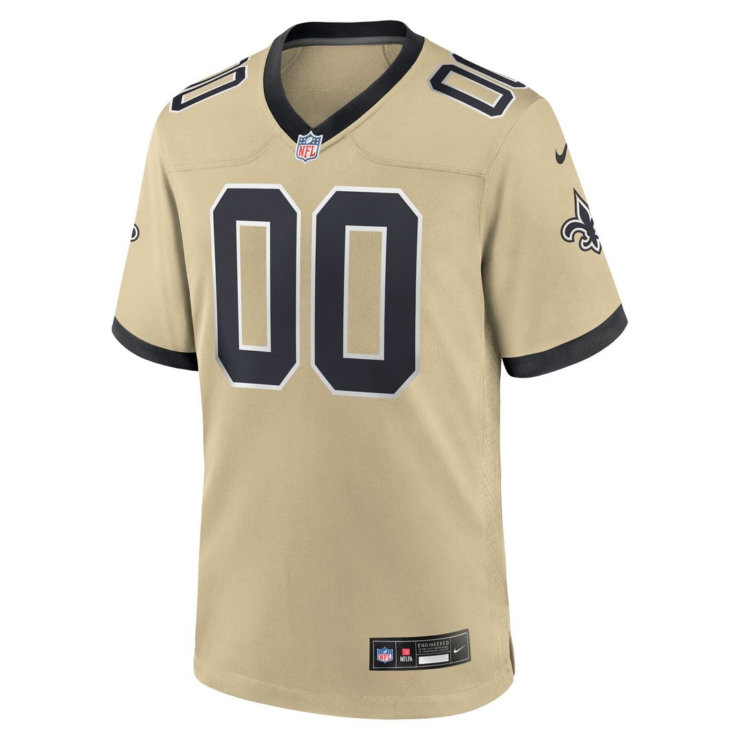 New Orleans Saints Nike White Alternate Custom Game Jersey product image 16, provided for visual reference and product