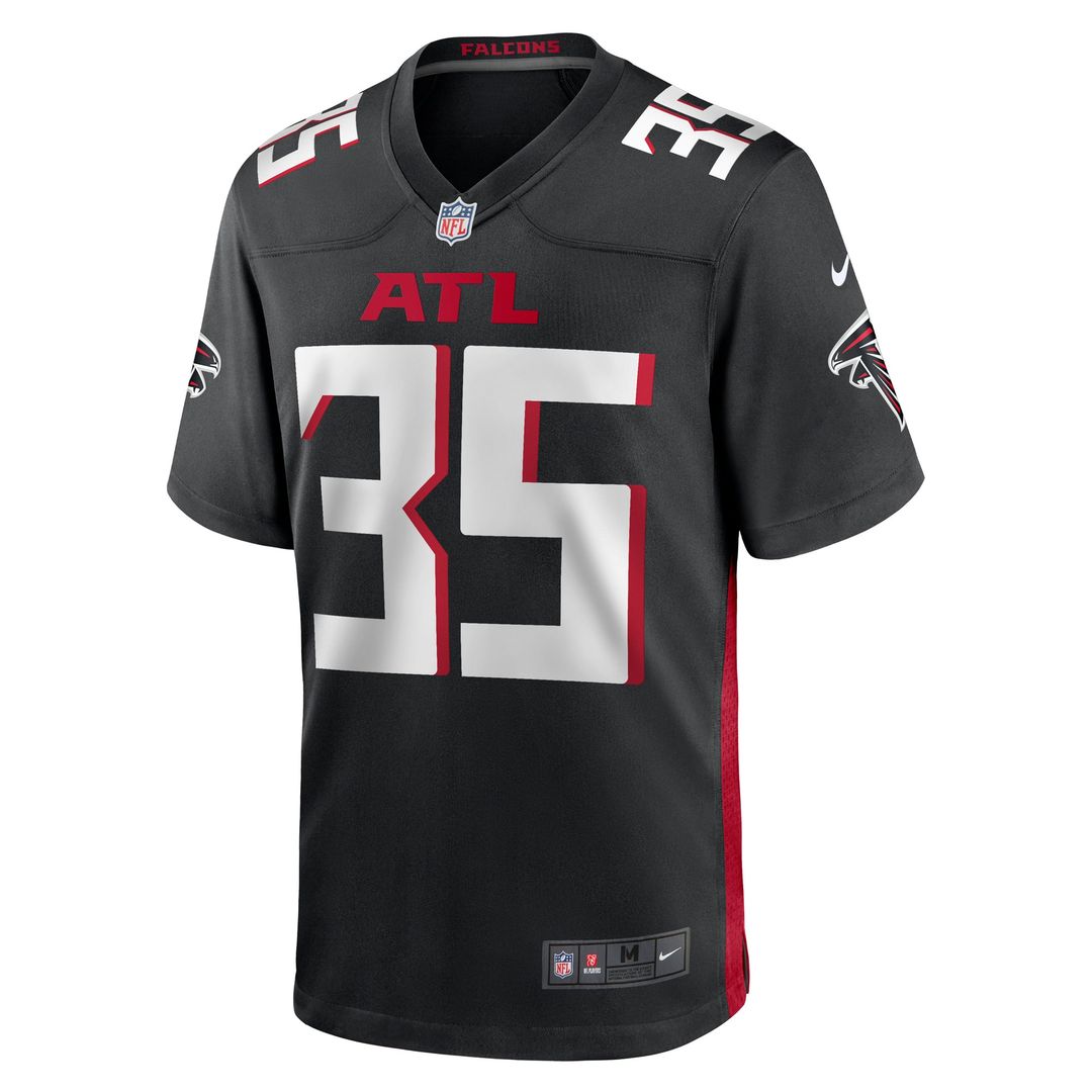 Atlanta Falcons Natrone Brooks Nike Black Team Game Jersey product image 2, provided for visual reference and product detail