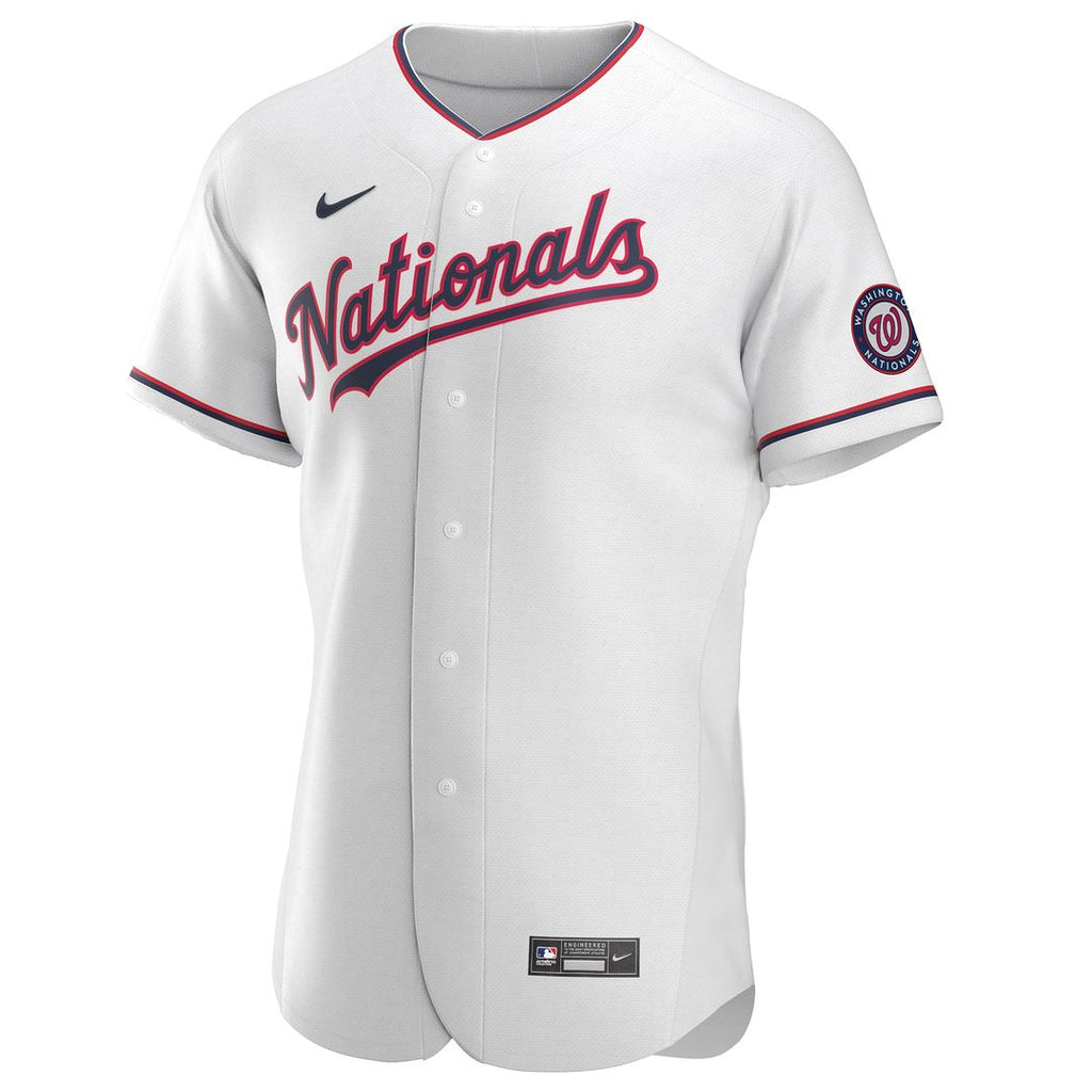 Washington Nationals Nike White Alternate Authentic Team Jersey product image 2, provided for visual reference and product