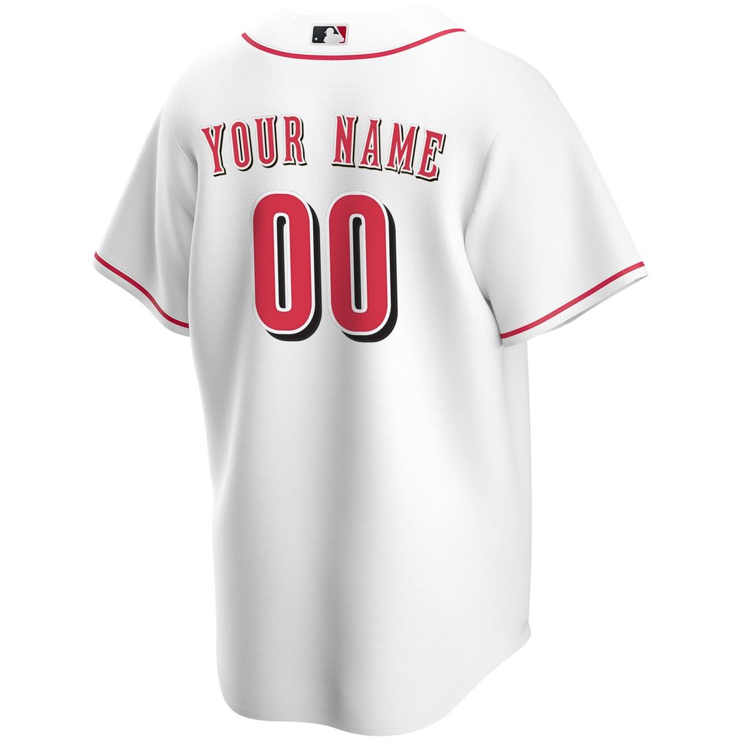 Cincinnati Reds Nike White Home Replica Custom Jersey product image 3, provided for visual reference and product detail