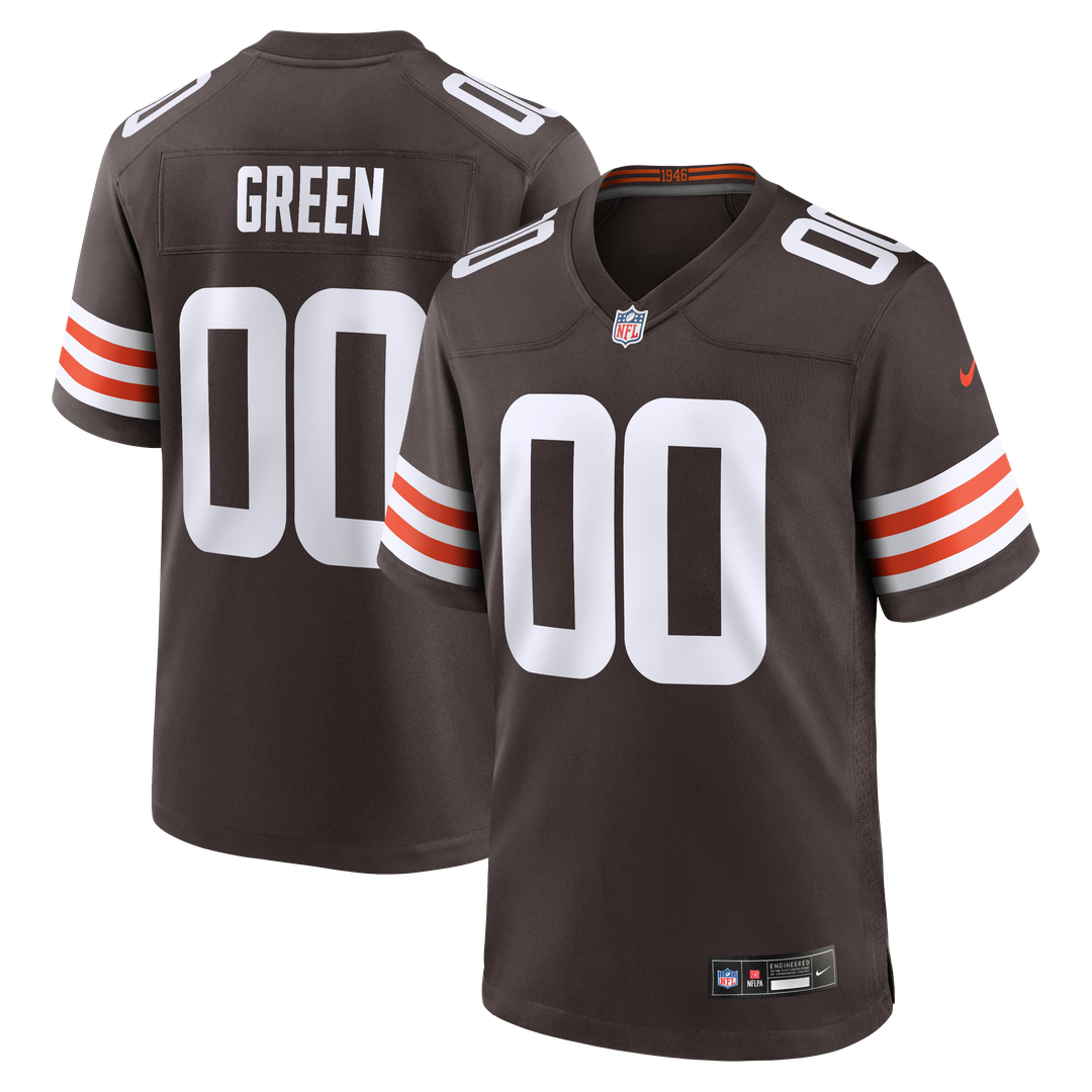 Cleveland Browns Taylen Green Nike Brown Game Jersey product image 1, provided for visual reference and product detail review