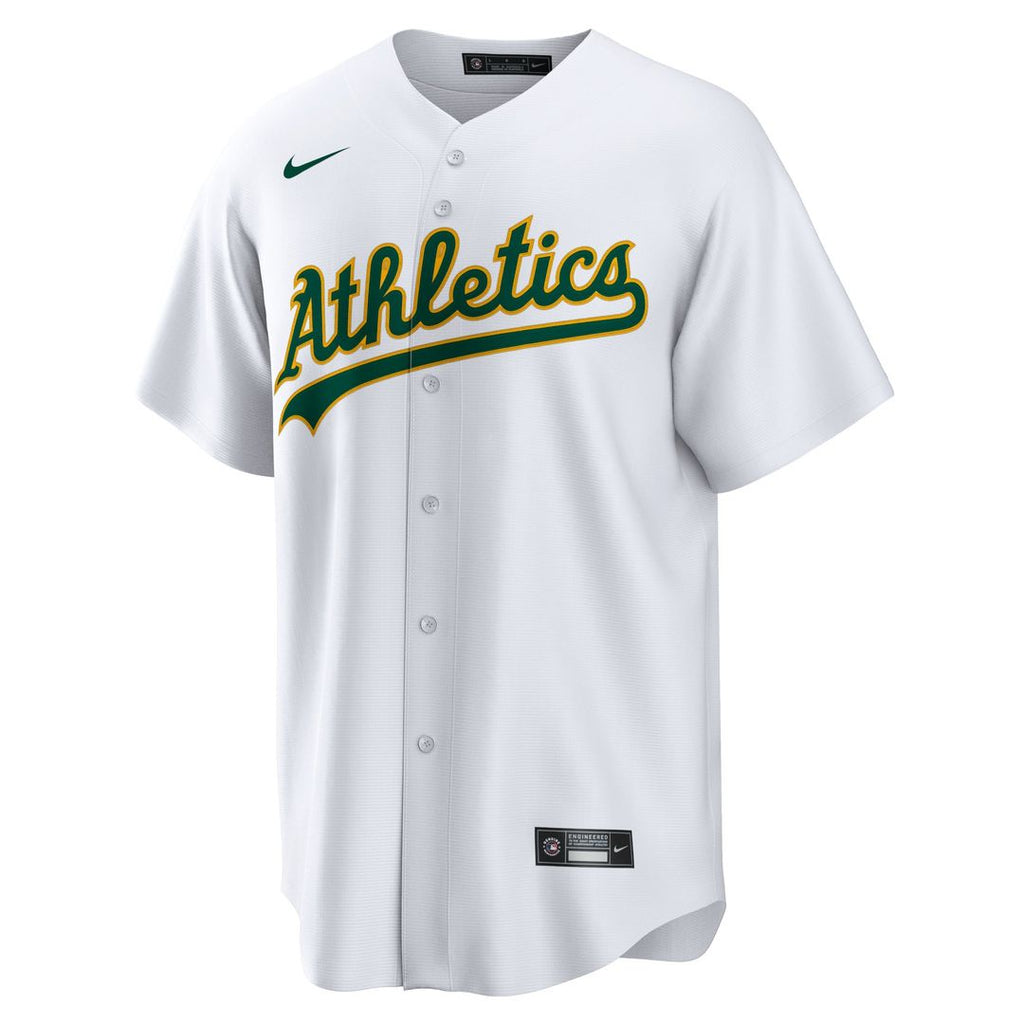 Athletics Nike White Home Blank Replica Jersey product image 2, provided for visual reference and product detail review