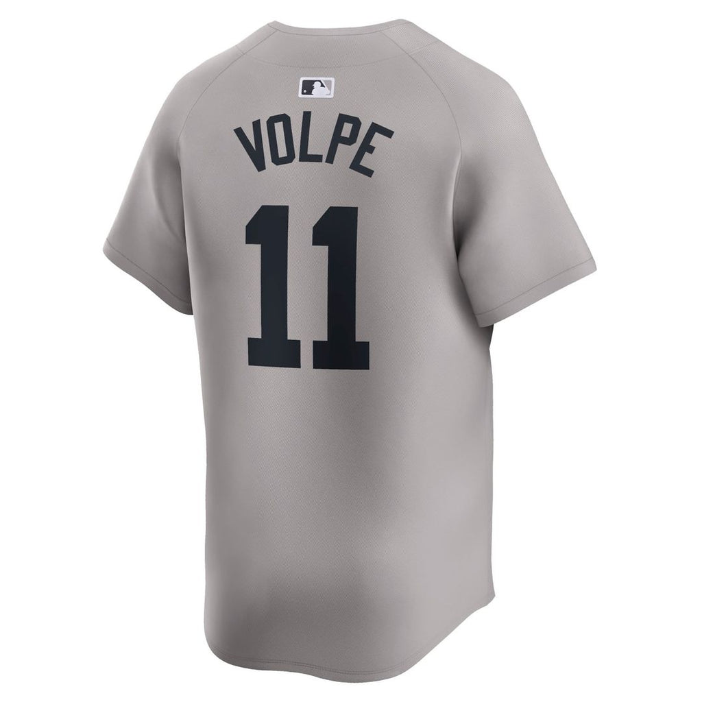 New York Yankees Anthony Volpe Nike Gray Away Limited Player Jersey product image 6, provided for visual reference and