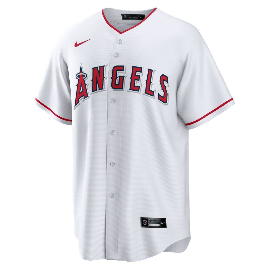 Los Angeles Angels Nike White Home Big & Tall Replica Jersey product image 2, provided for visual reference and product