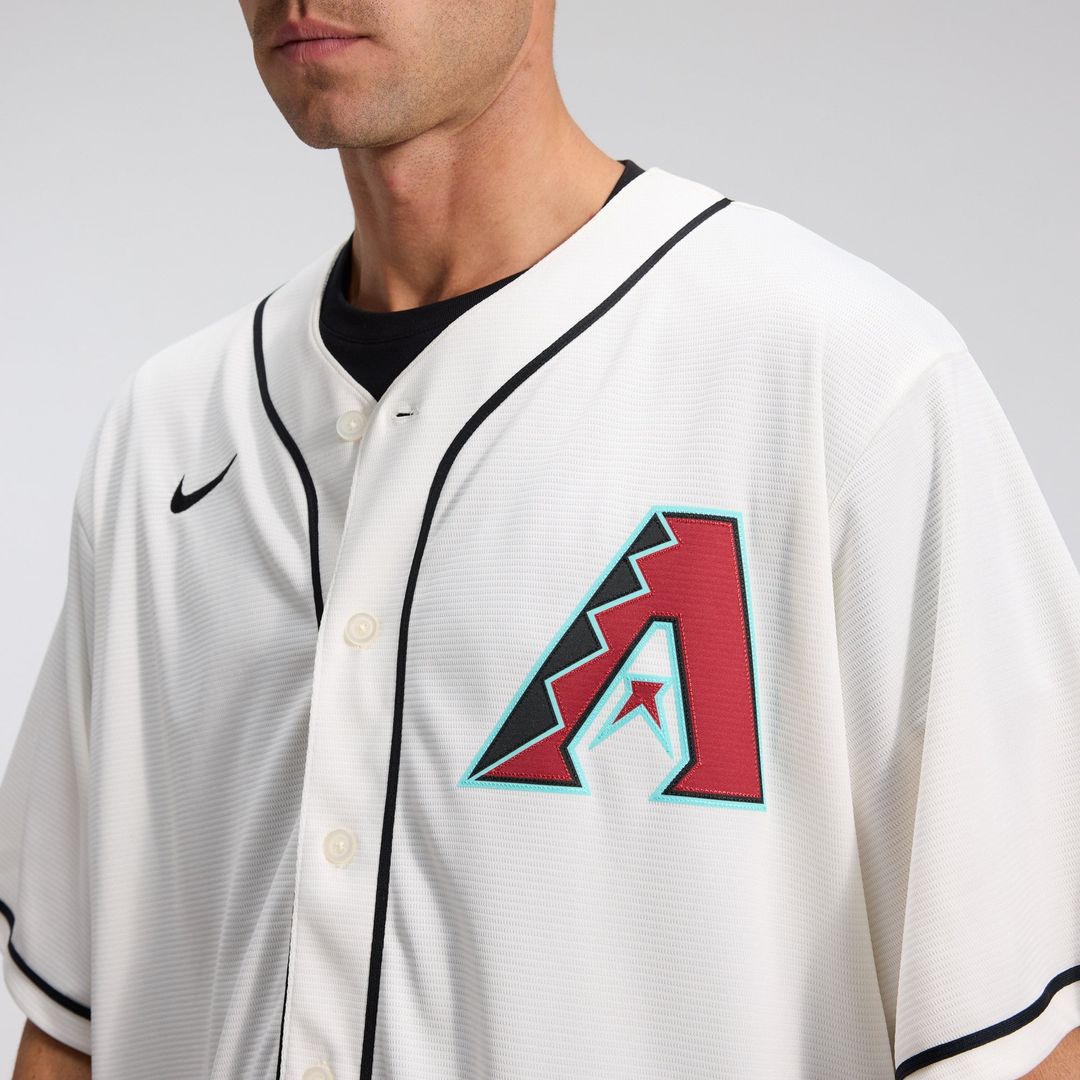 Arizona Diamondbacks Corbin Carroll Nike Cream Home Replica Jersey product image 9, provided for visual reference and