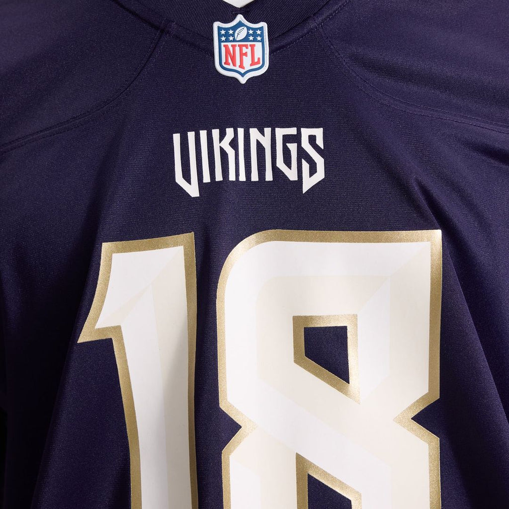 Minnesota Vikings Justin Jefferson Nike Purple 2026 Rivalries Collection Game Jersey product image 10, provided for visual