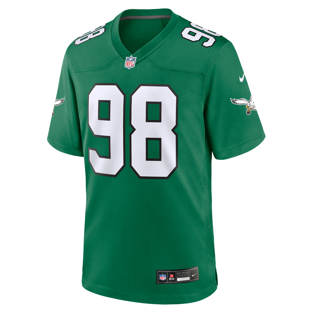 Philadelphia Eagles Jalen Carter Nike White Game Jersey product image 12, provided for visual reference and product detail