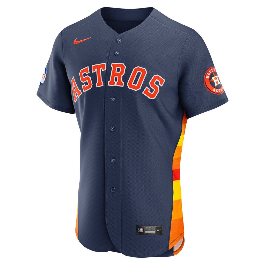 Houston Astros Nike Orange Alternate Sponsor Patch Authentic Jersey product image 8, provided for visual reference and