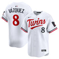 Minnesota Twins Christian Vázquez Nike White Home Limited Jersey product image 1, provided for visual reference and product