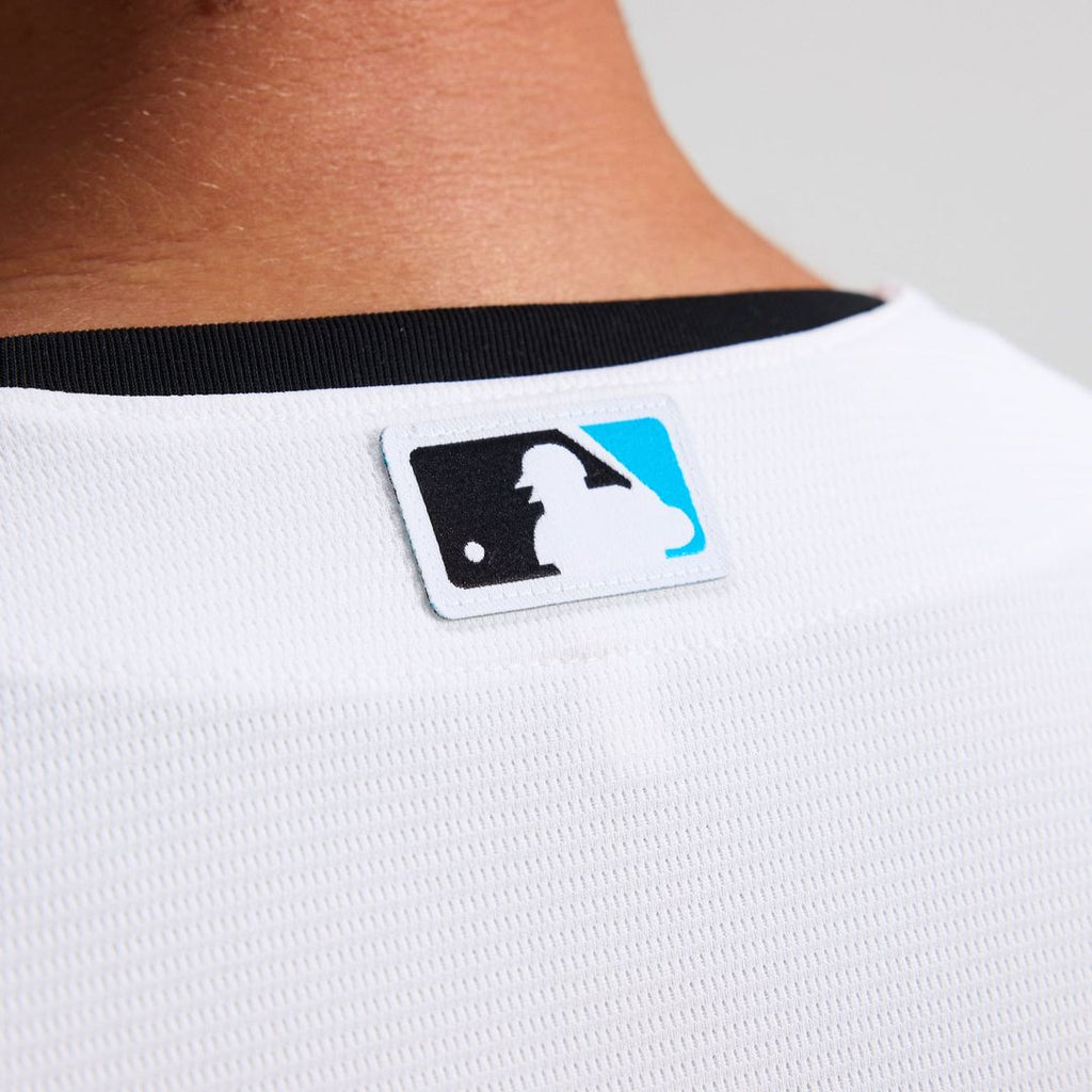 Miami Marlins Nike White Home Replica Team Jersey product image 11, provided for visual reference and product detail review