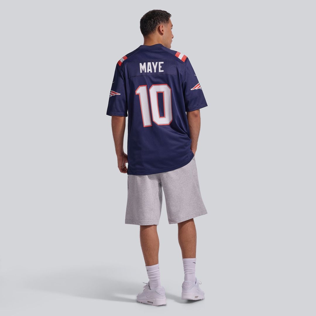 New England Patriots Drake Maye Nike White Player Game Jersey product image 11, provided for visual reference and product