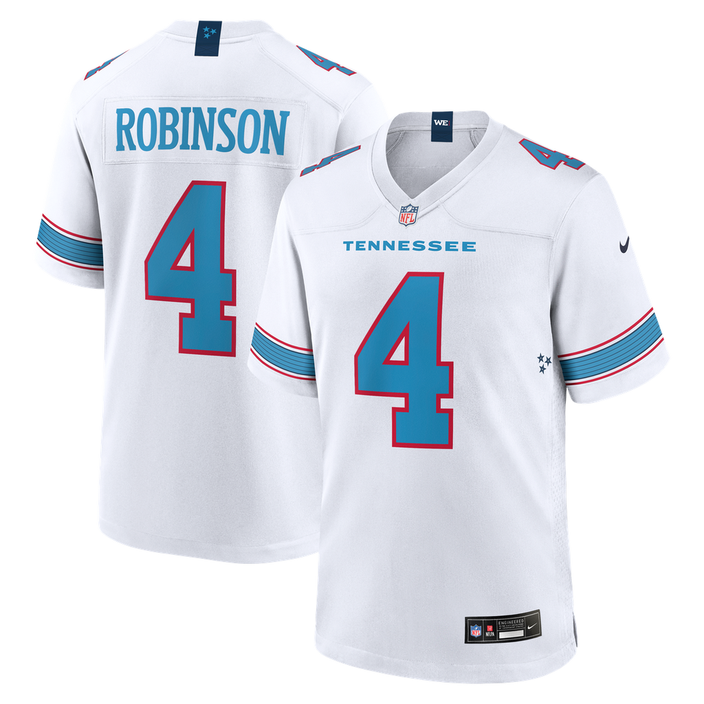 Tennessee Titans Wan'Dale Robinson Nike Light Blue Team Game Jersey product image 13, provided for visual reference and
