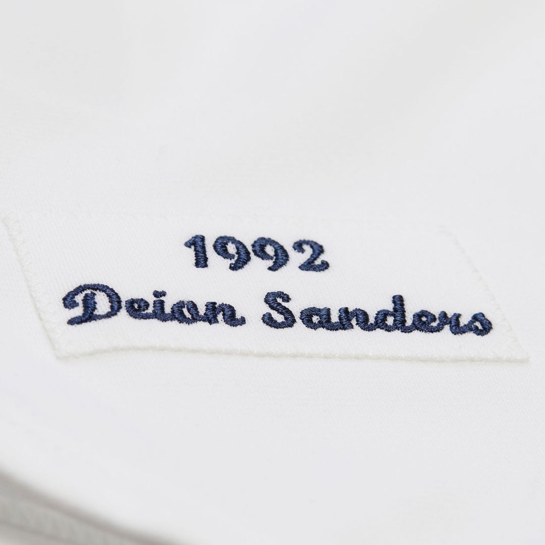 Atlanta Braves Deion Sanders Mitchell & Ness White Cooperstown Collection 1992 Authentic Jersey product image 8, provided