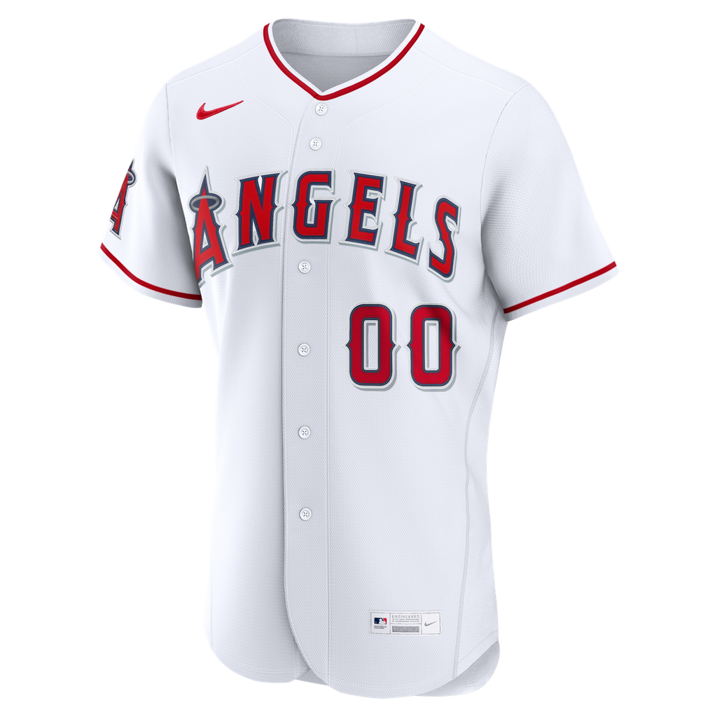 Los Angeles Angels Nike White Home Authentic Custom Jersey product image 2, provided for visual reference and product detail