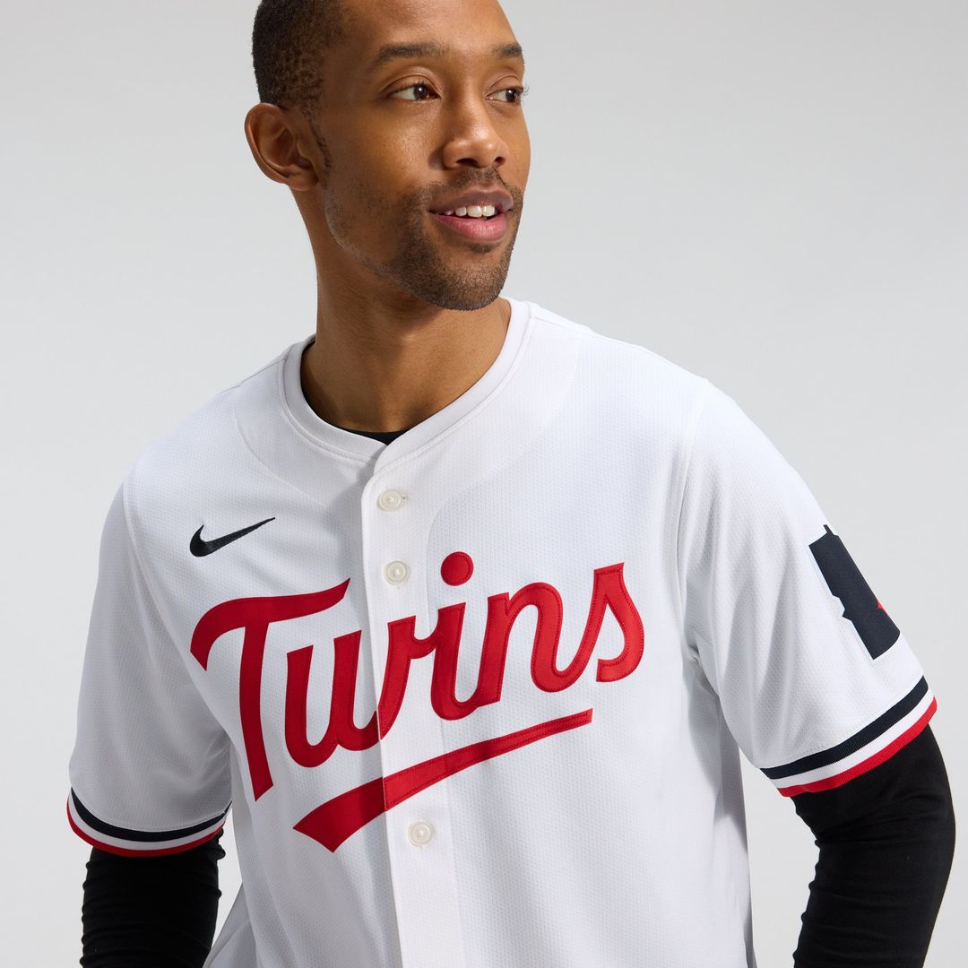 Minnesota Twins Nike White Home Limited Jersey product image 9, provided for visual reference and product detail review
