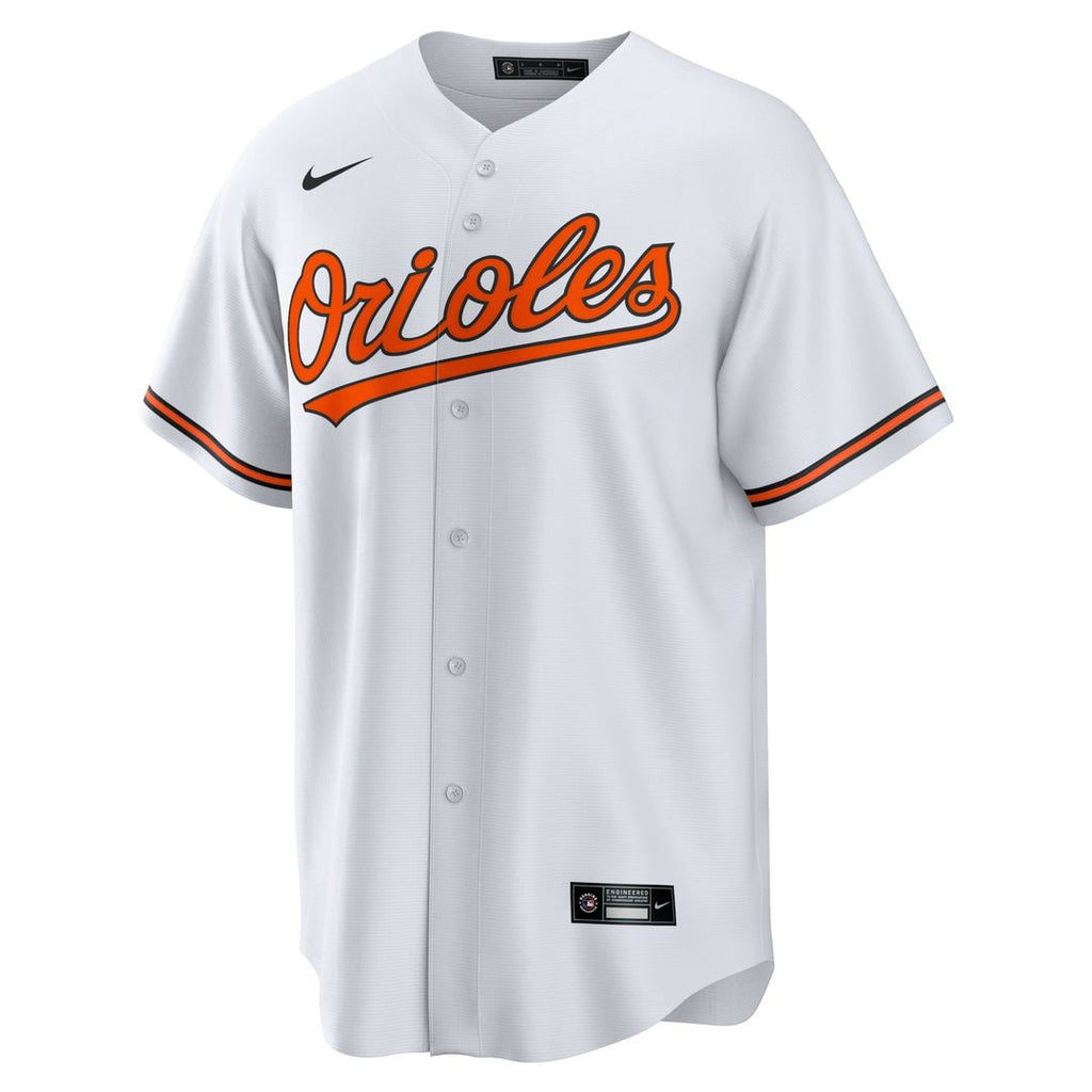 Baltimore Orioles Ryan Mountcastle Nike White Home Replica Jersey product image 2, provided for visual reference and product
