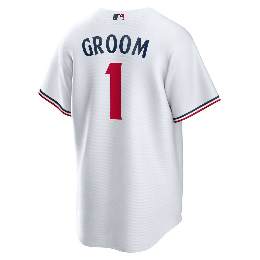 Minnesota Twins Nike White #1 Groom Home Replica Jersey product image 3, provided for visual reference and product detail