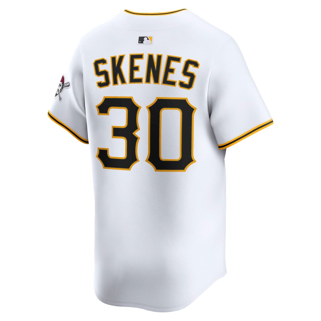 Pittsburgh Pirates Paul Skenes Nike White Home Limited Player Jersey product image 3, provided for visual reference and