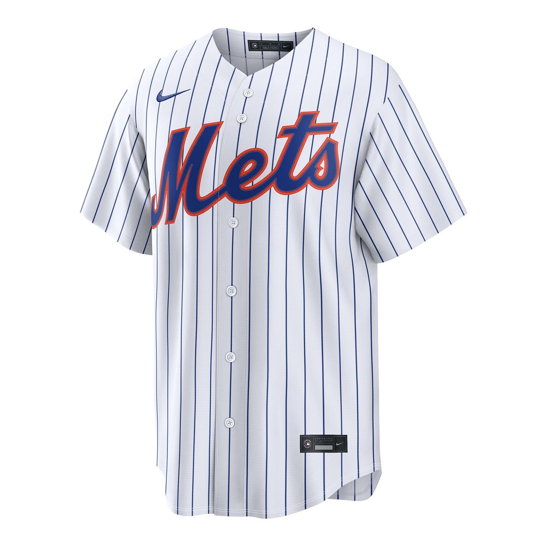 New York Mets Ronny Mauricio Nike White Home Replica Jersey product image 2, provided for visual reference and product