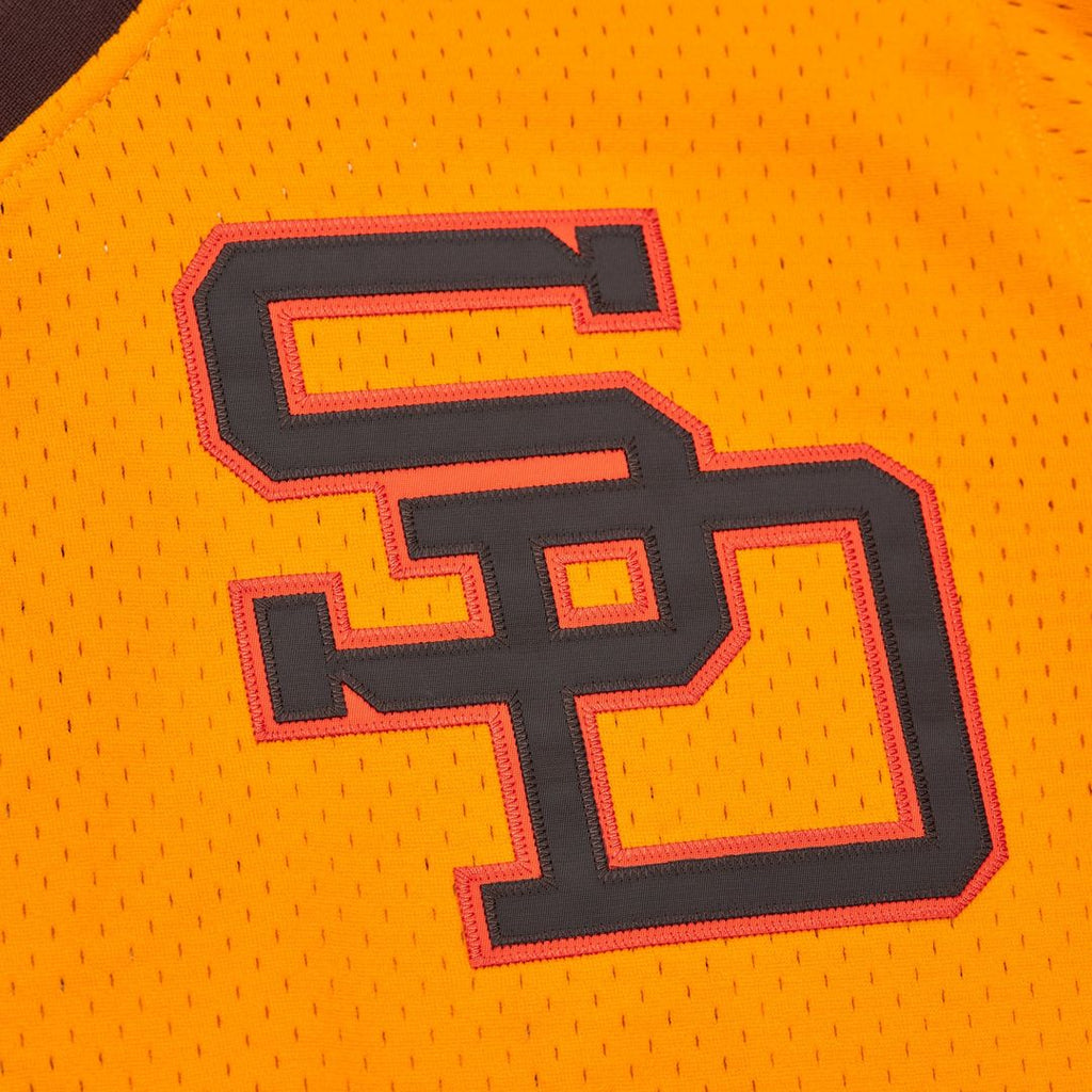 San Diego Padres Tony Gwynn Mitchell & Ness Gold Big & Tall Cooperstown Mesh Batting Practice Jersey product image 6,