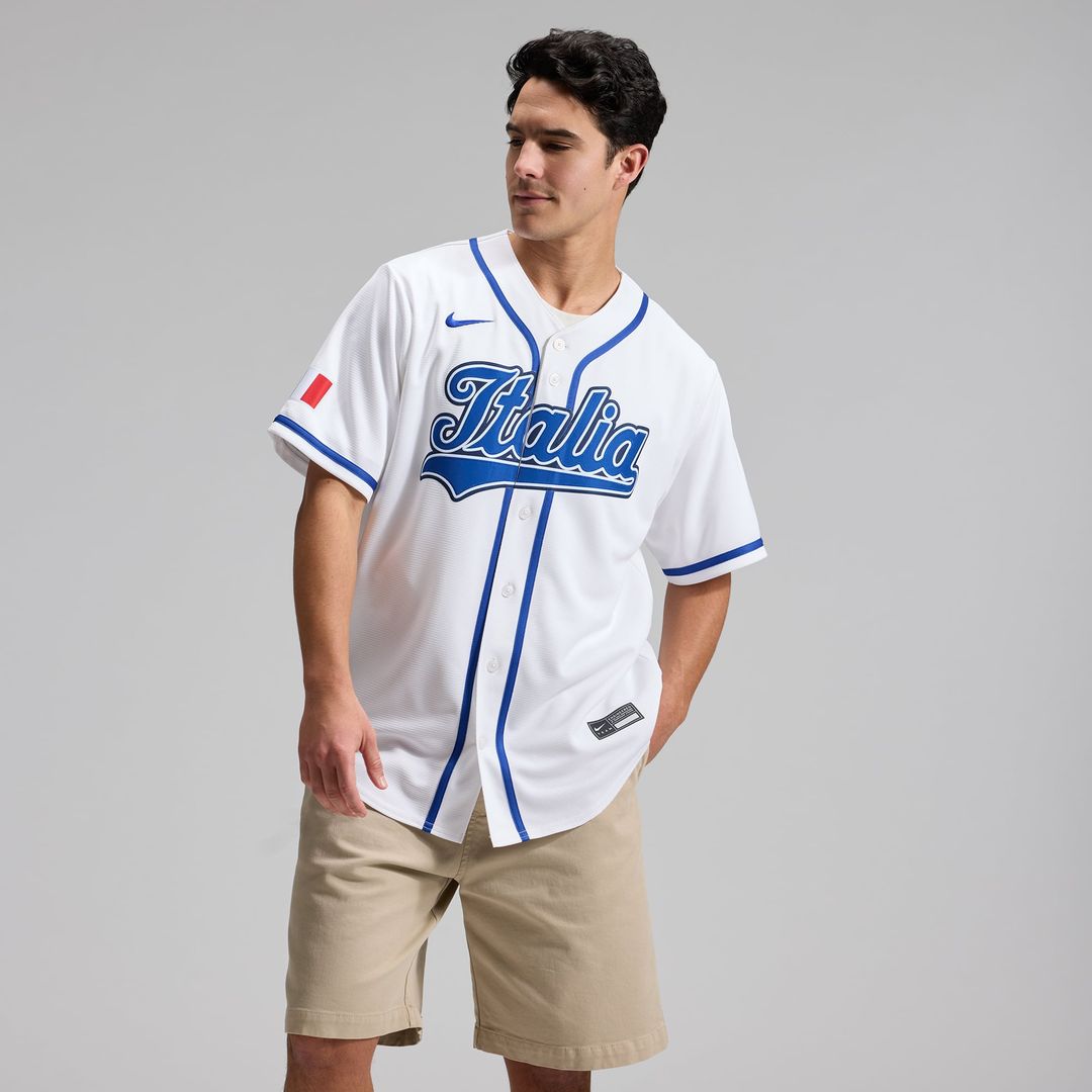 Italy Baseball Vinnie Pasquantino Nike White 2026 World Baseball Classic Home Stadium Jersey product image 6, provided for