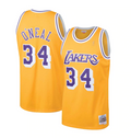 Los Angeles Lakers Shaquille O'Neal Gold 1996-97 Hardwood Classics Swingman Jersey product image 1, provided for visual