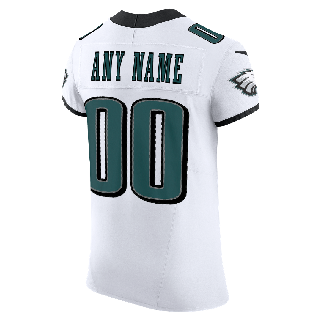 Philadelphia Eagles Nike White Vapor F.U.S.E. Elite Custom Jersey product image 3, provided for visual reference and product
