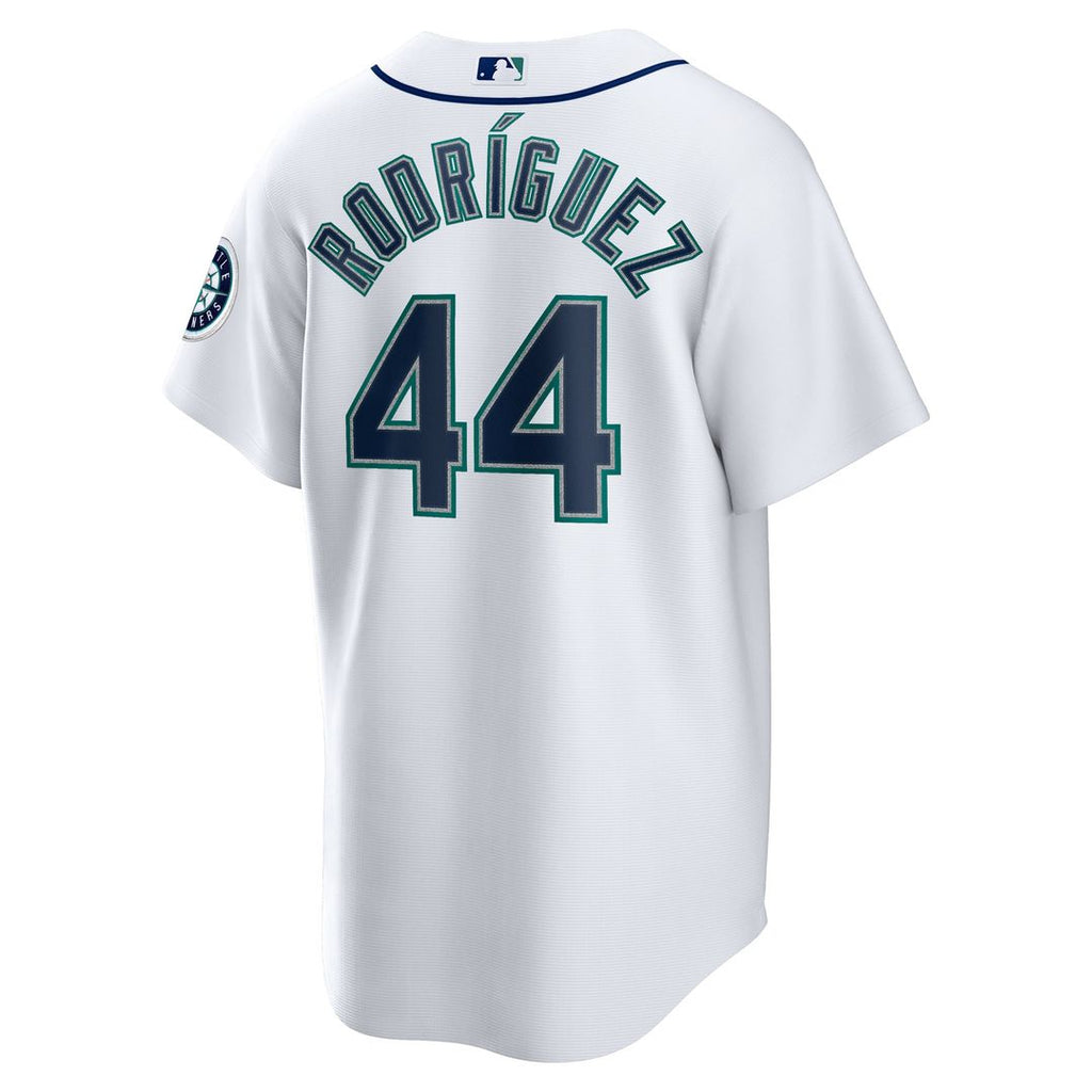 Seattle Mariners Julio Rodríguez Nike White Home Replica Jersey product image 3, provided for visual reference and product