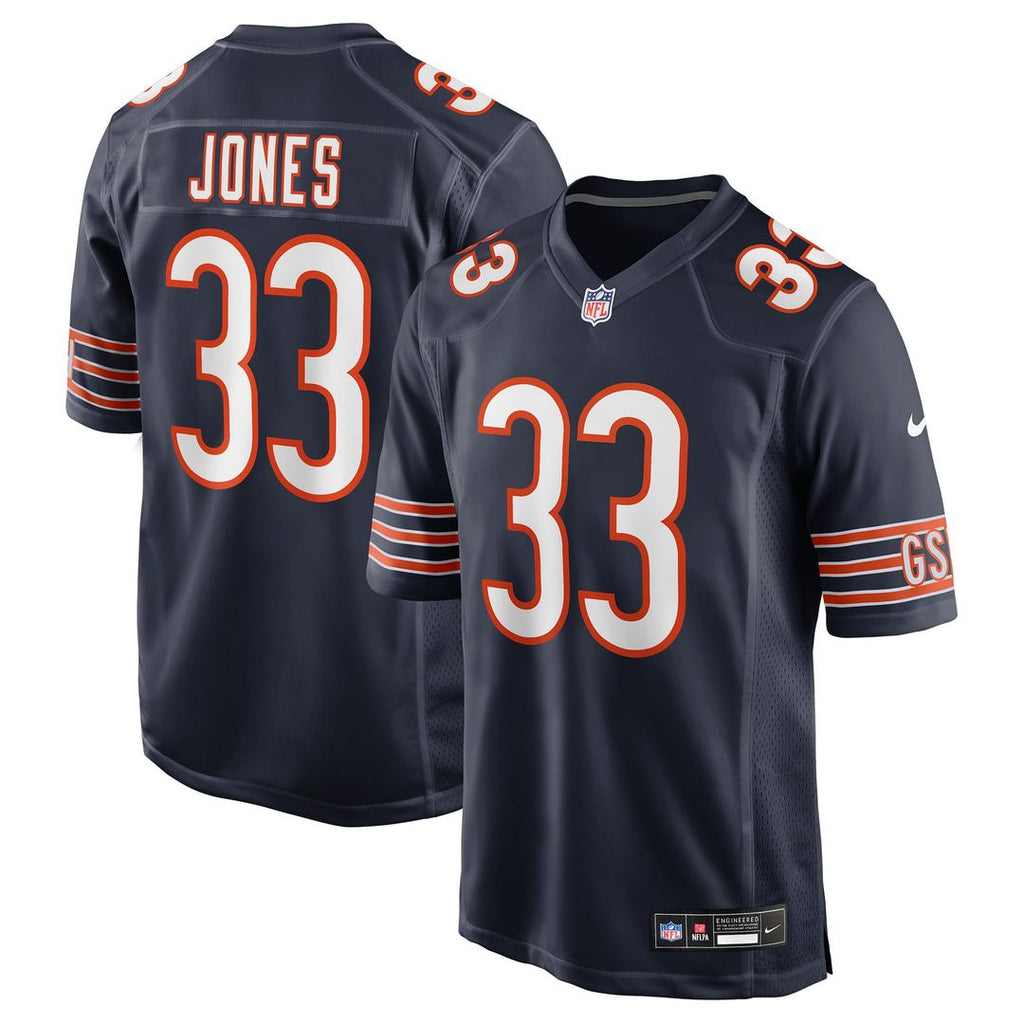 Chicago Bears Jaylon Jones Nike Navy Team Game Jersey product image 1, provided for visual reference and product detail