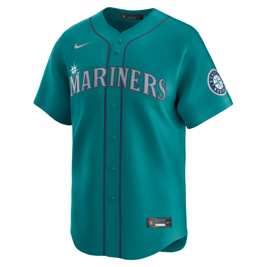 Seattle Mariners Cal Raleigh Nike Teal Alternate Limited Jersey product image 19, provided for visual reference and product