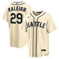 Seattle Mariners Cal Raleigh Nike Cream Alternate Replica Jersey product image 1, provided for visual reference and product