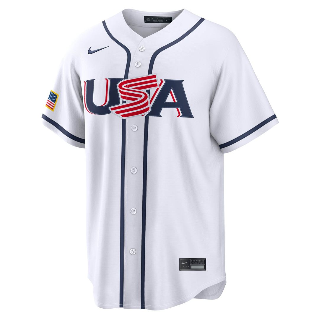 USA Baseball Joe Ryan Nike White 2026 World Baseball Classic Home Stadium Jersey product image 2, provided for visual