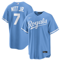 Kansas City Royals Bobby Witt Jr. Nike Light Blue Alternate Replica Jersey product image 1, provided for visual reference