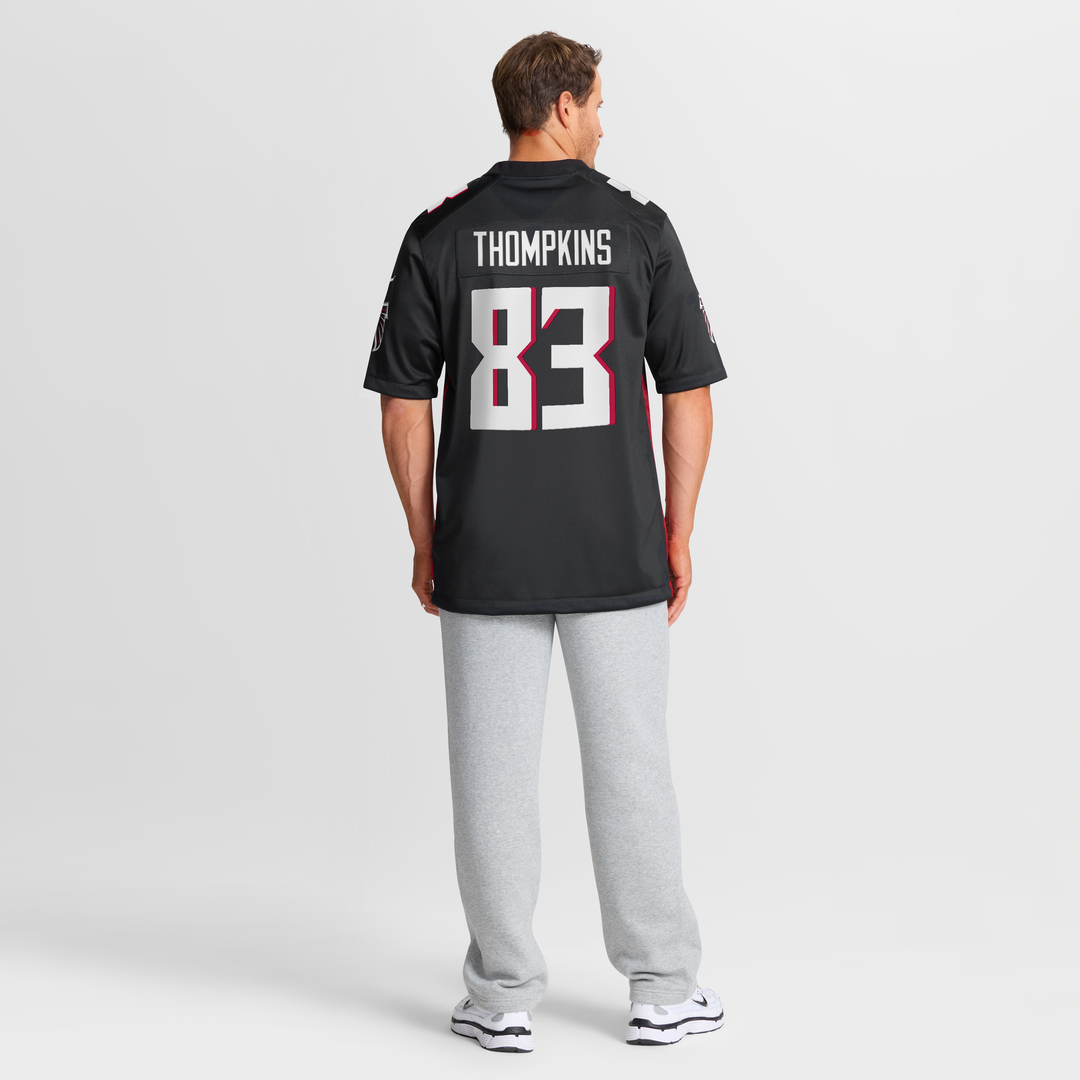 Atlanta Falcons Deven Thompkins Nike Black Team Game Jersey product image 8, provided for visual reference and product