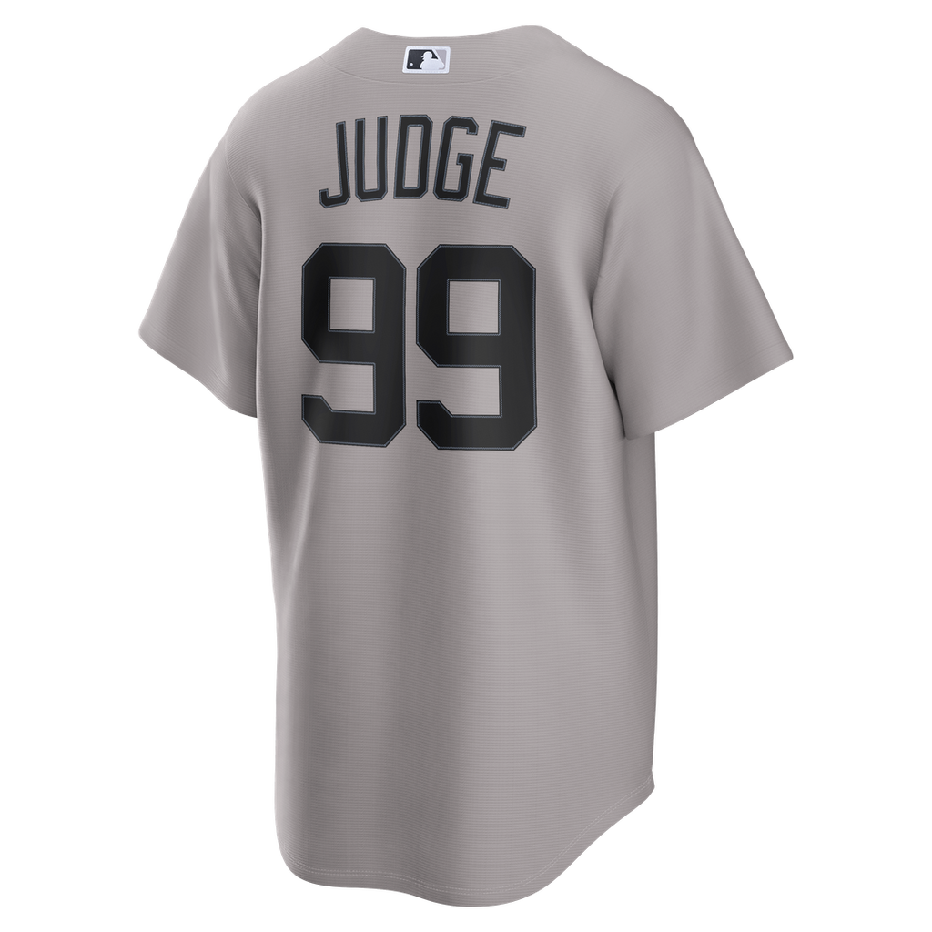New York Yankees Aaron Judge Nike Gray Road Replica Jersey product image 6, provided for visual reference and product detail