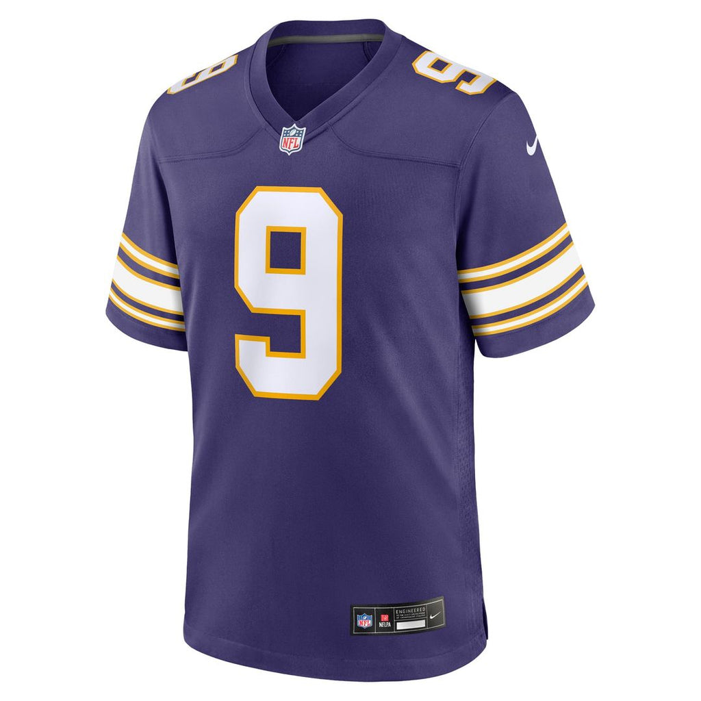 Minnesota Vikings J.J. McCarthy Nike Purple 2nd Alternate Player Game Jersey product image 2, provided for visual reference
