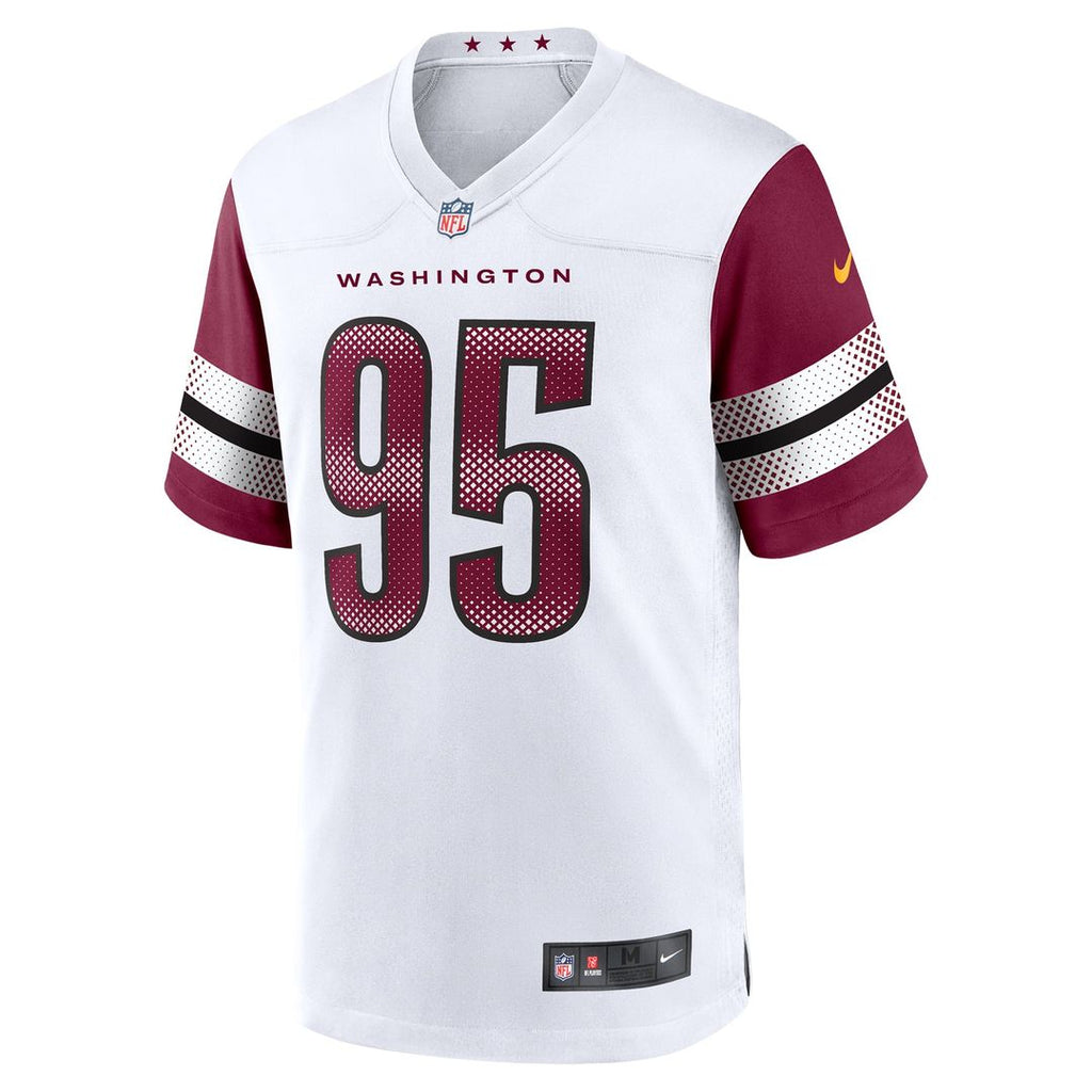 Washington Commanders Jer'Zhan Newton Nike White Game Jersey product image 2, provided for visual reference and product