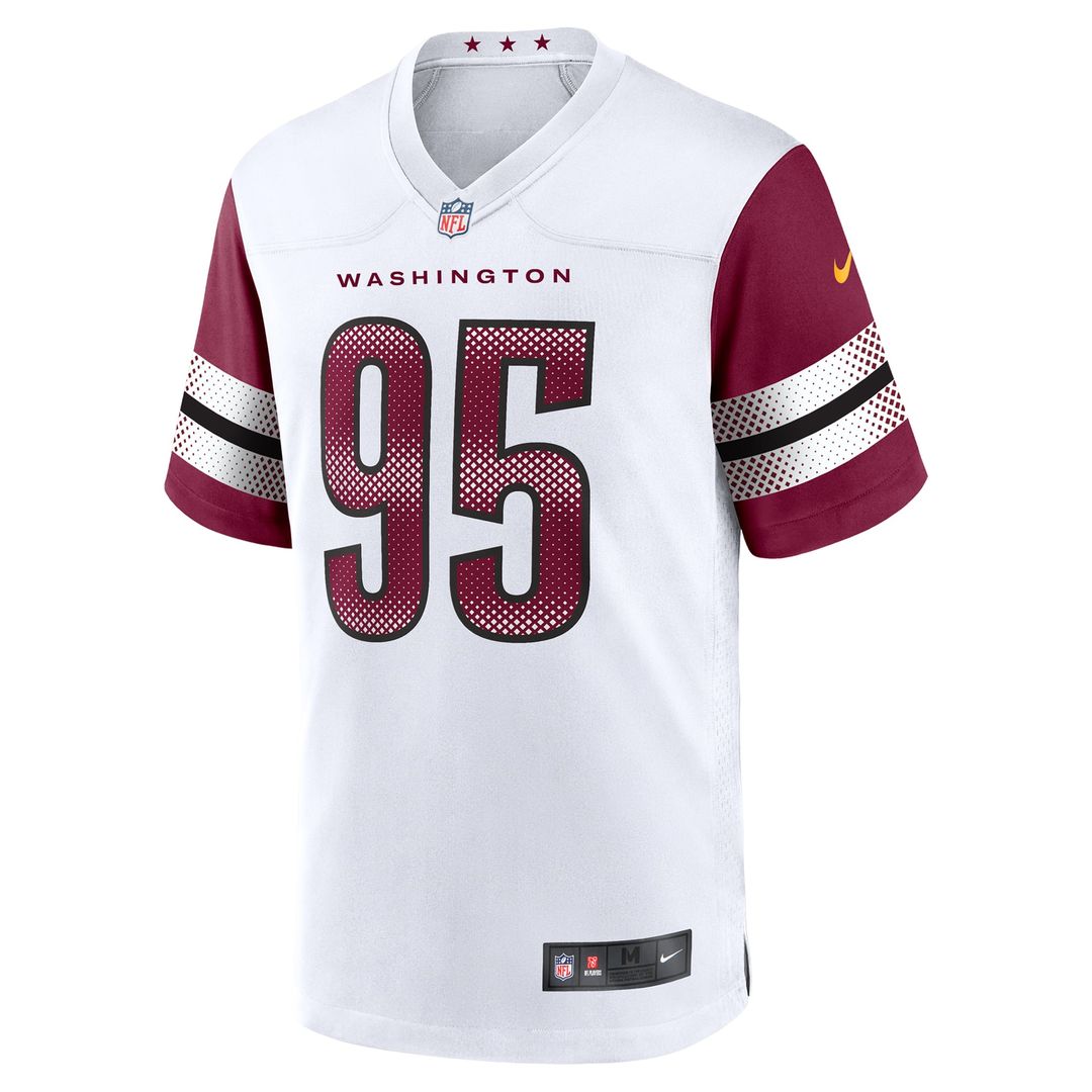 Washington Commanders Jer'Zhan Newton Nike White Game Jersey product image 2, provided for visual reference and product